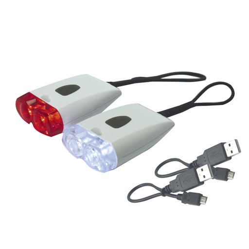[3217777220679] PERF Kit de iluminación recargable USB delantero y trasero 1 kit de 2 piezas