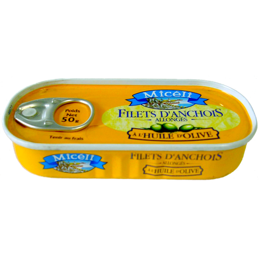 [3218370011114] MICELI Long Anchovy Fillets in Olive Oil 50 g