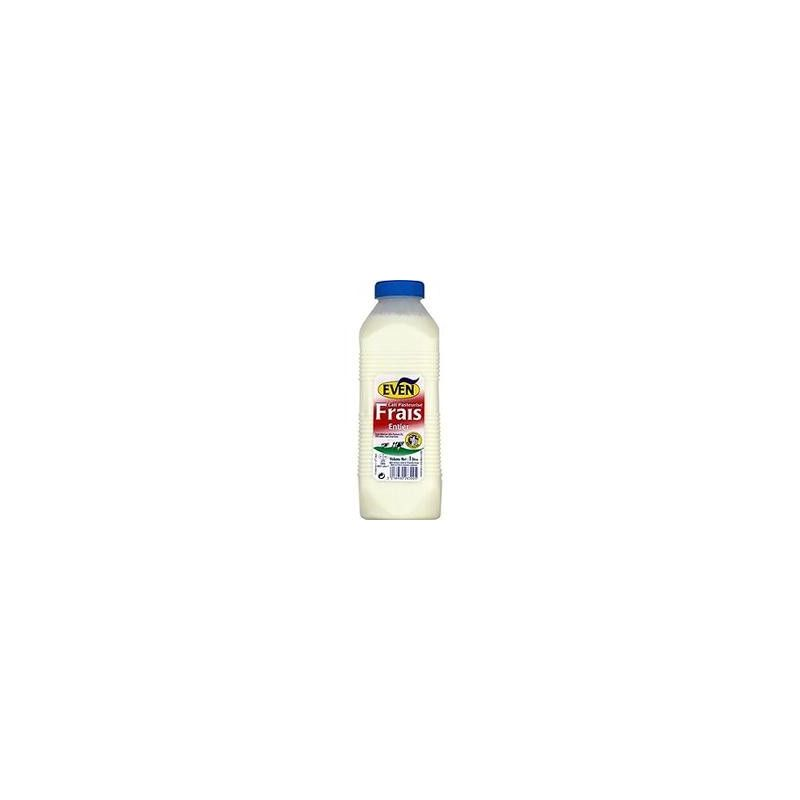 EVEN Lait Frais Pasteurisé Entier 1 L