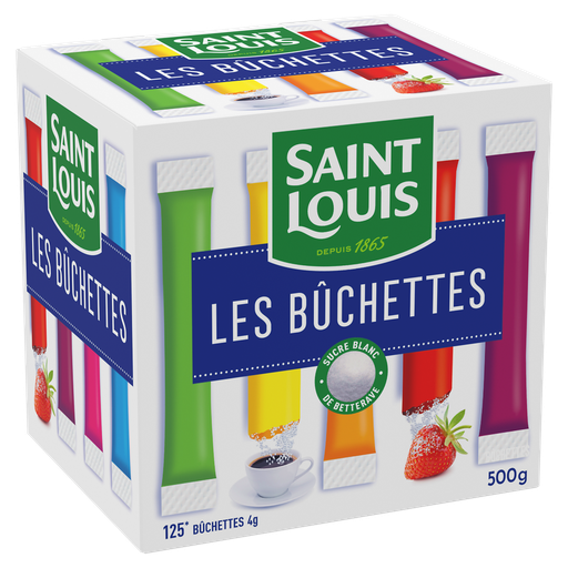 [3220033941195] SAINT LOUIS Azúcar blanco en sobres 125 x 4 g