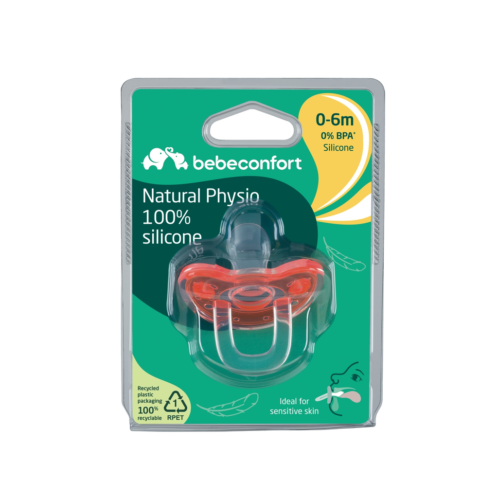 BEBE CONFORT Chupetes fisiológicos silicona 0-6 meses 1 unidad