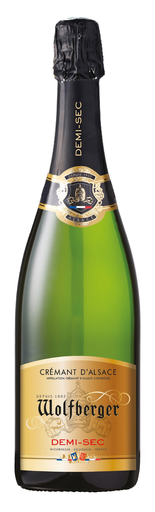 [3221240100559] WOLFBERGER Crémant d'Alsace AOP Demi-sec 0,75 L