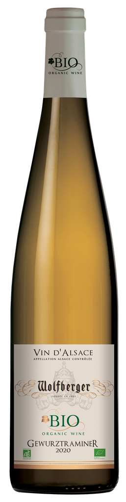 WOLFBERGER Alsace White Wine Gewurztraminer Organic AOP 75 cl
