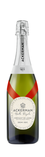 [3221580054949] ACKERMAN Crémant de Loire AOP Demi-sec Blanc de Blancs 75 cl