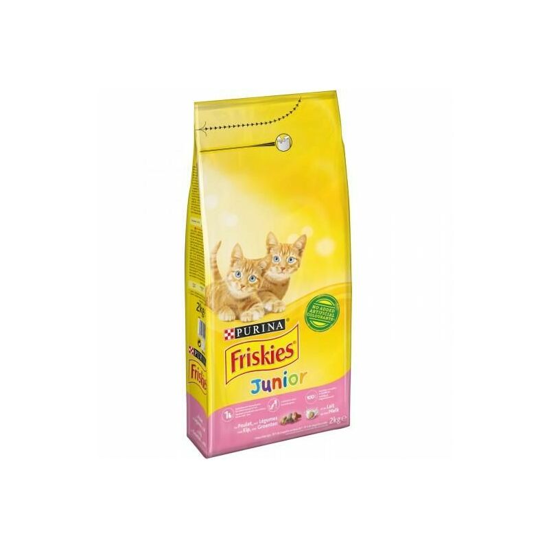Friskies Croquettes Pour Chat Junior Poulet Légumes : Le Sac De 2 Kg