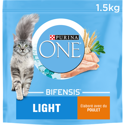 [3222270550765] PURINA ONE Light Chicken and Wheat Adult Cat Dry Food 1.5 kg