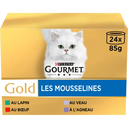 GOURMET Gold Les Mousselines Mousse Cat Food 24 x 85 g
