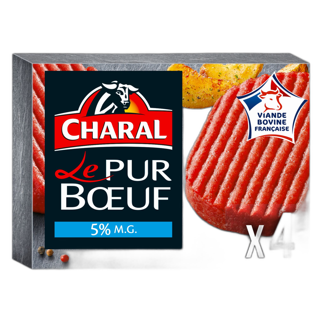 CHARAL Pure Beef Burgers 5% Fat 400g