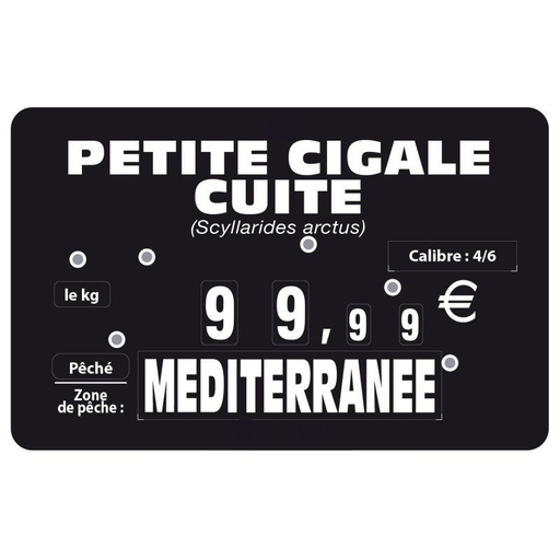 [3228077864593] ETIQ ETAL 166 Étiquettes Texte Marée/Bac Réfrigéré