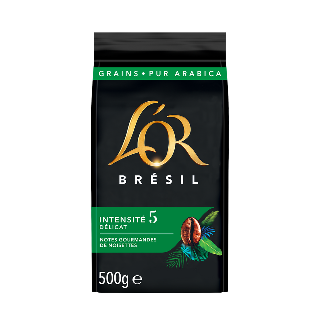 L'OR Brazil Whole Bean Coffee Intensity 5 500 g