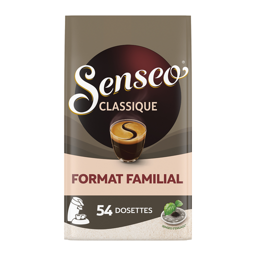 [3228470065412] SENSEO Pastilhas de café clássico formato familiar 54 pastilhas 375 g