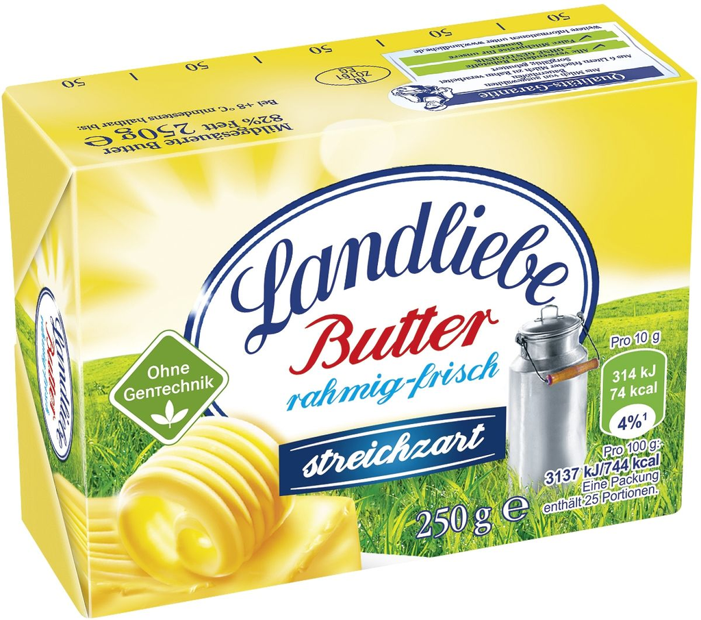 LANDLIEBE Tafelbutter 40Pcs 250 g