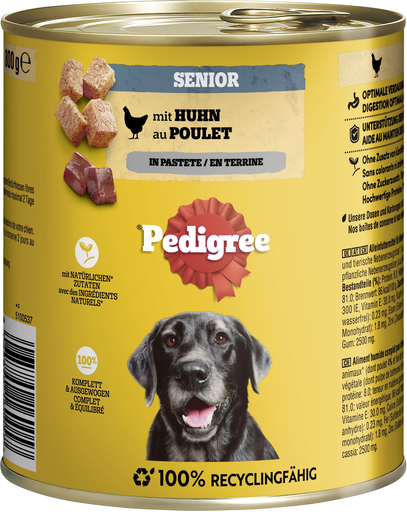 [3065890160057] PEDIGREE Paté Senior Pollo 800 g