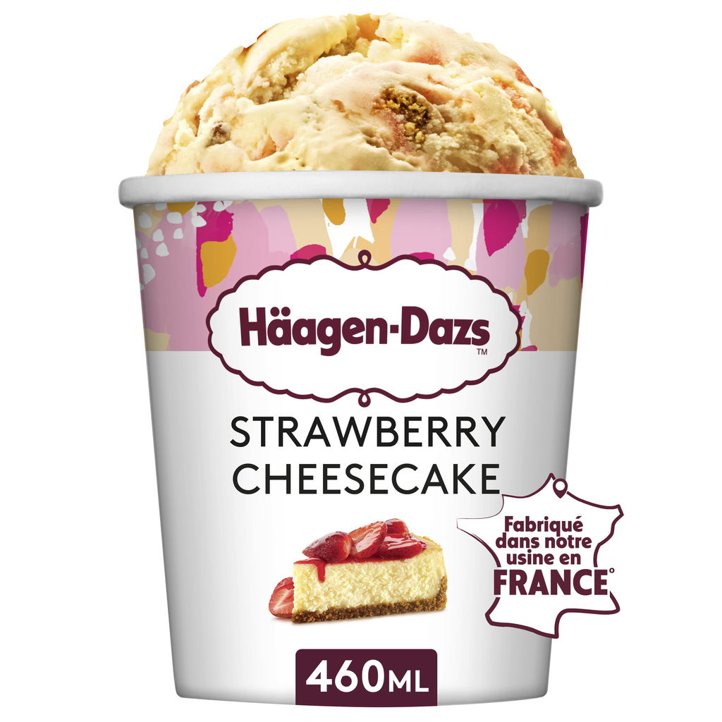 HAAGEN-DAZS Helado Strawberry Cheesecake 400 g