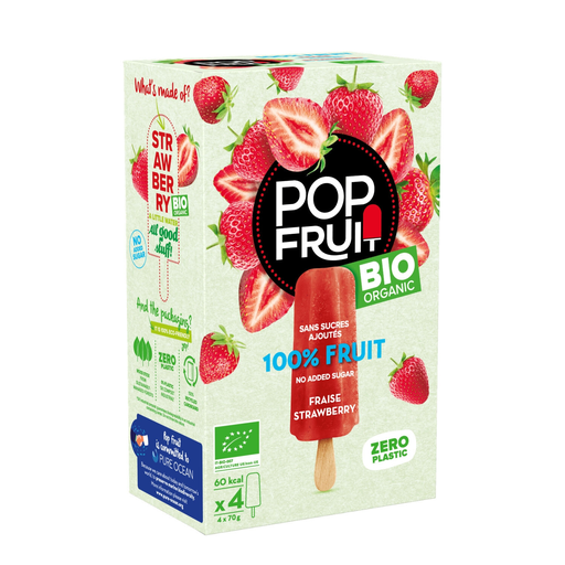 [3760124193565] MAISON DE LA GLACE Organic Strawberry Sorbet 280 g