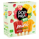 POP FRUIT Gelados de sorvete de morango e manga bio 280 g
