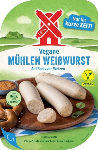 [4000405002315] RÜGENWALDER VEGANE Mühlen Weißwurst plant-based 200 g