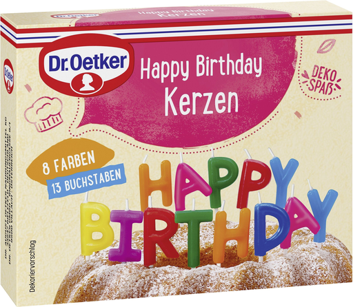 [4000521035532] DR. OETKER Happy Birthday Candles 19 g