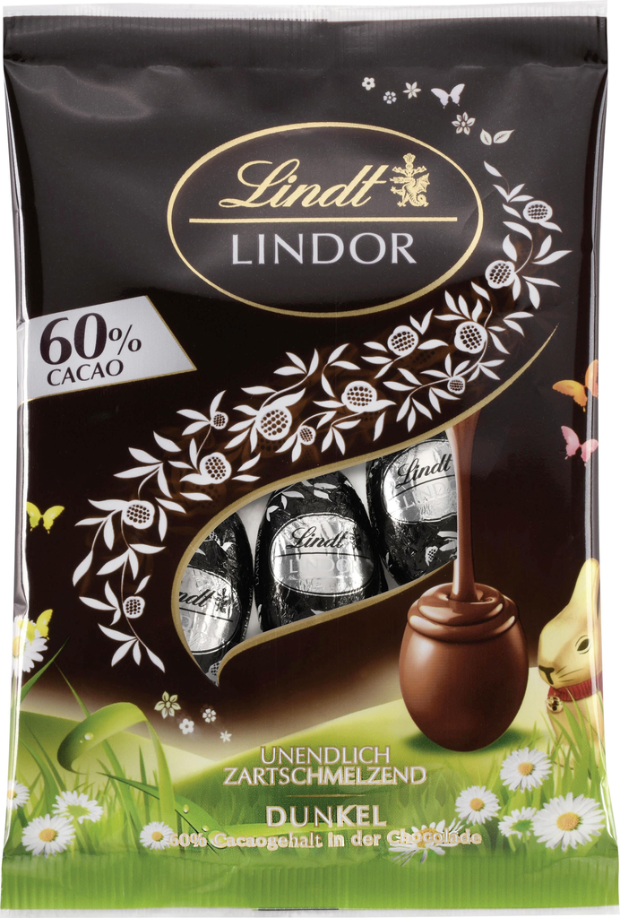 LINDT Lindor Eggs 60% Cocoa 90g