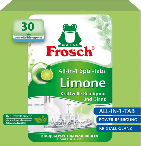 [4001499963339] FROSCH All-In-1 Tablettes lave-vaisselle Citron 540 g