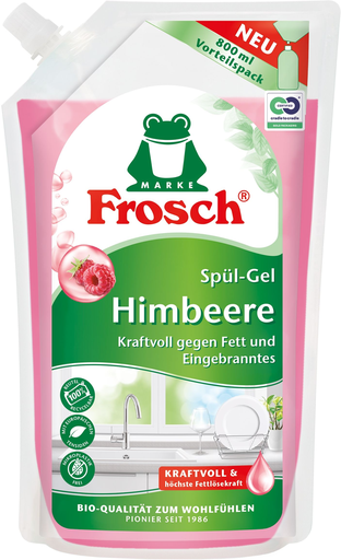 [4001499964565] FROSCH Lavavajillas Frambuesa Recarga 800 ml