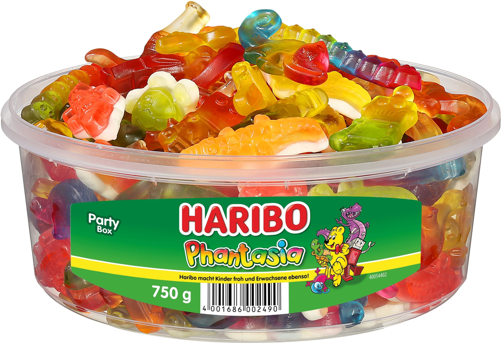 [4001686002490] Haribo Phantasia 750G, Display, 96Pcs