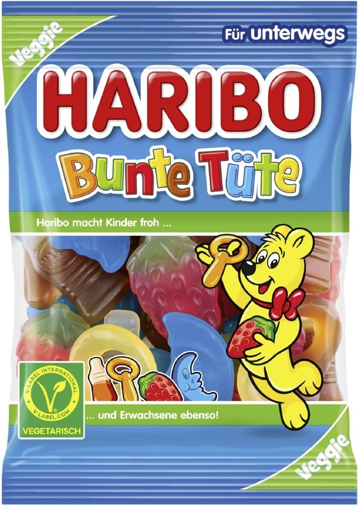[4001686002612] Haribo Bunte Tüte Veggie 100G