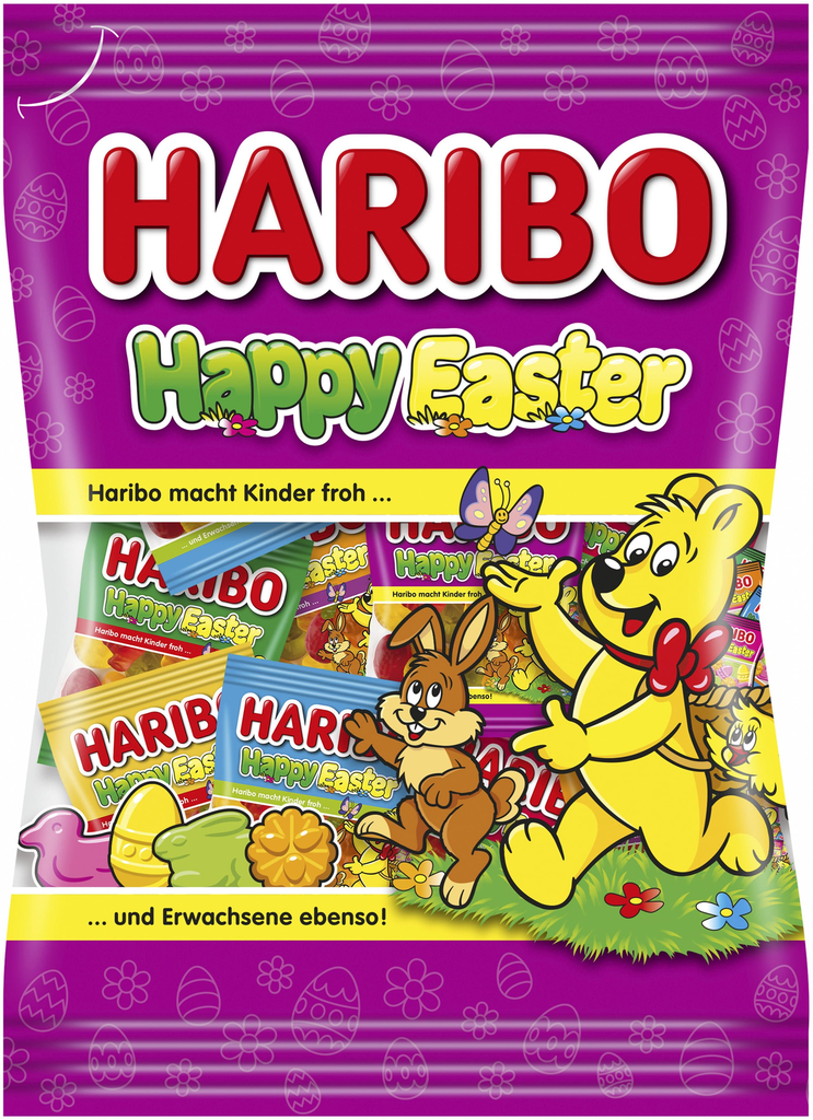 [4001686004043] Haribo Easter - Happy Easter Minis, 250G, Display, 120Pcs