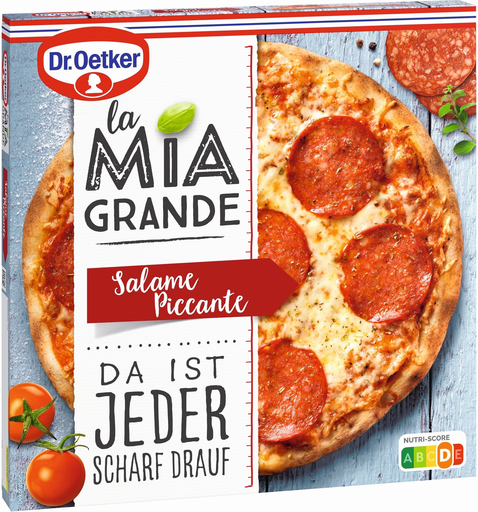 [4001724027256] DR. OETKER La Mia Grande Spicy Salami Pizza 380 g