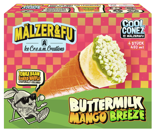 [4007993037828] MÄLZER & Fu Mango Breeze sorbet 4 x 120 ml