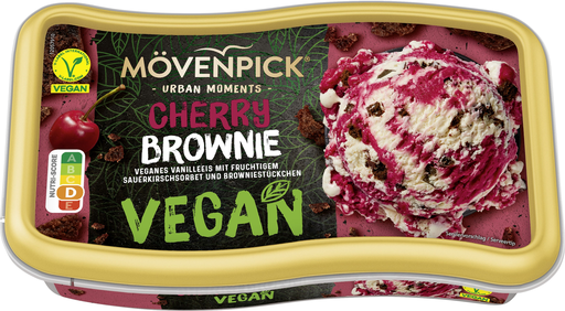 [4008211005186] NESTLE Mövenpick Vegan Cherry Brownie Ice Cream 800 ml