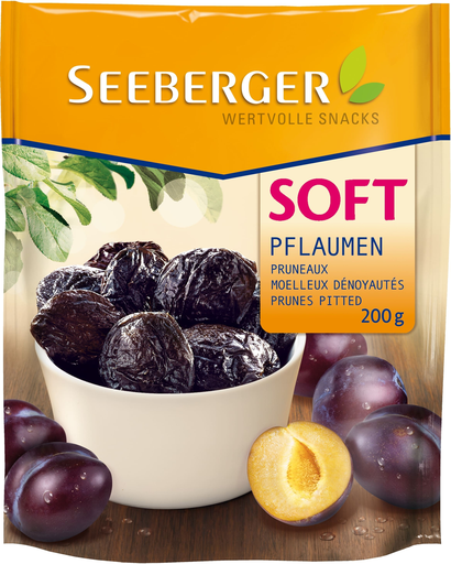[4008258291016] SEEBERGER Soft Pitted Prunes 200 g