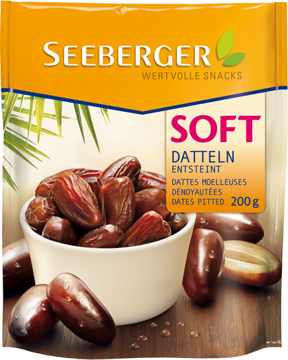 [4008258293003] SEEBERGER Soft Pitted Dates 200 g