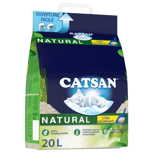 [4008429117152] CATSAN Natural Litière Végétale Agglomérante 20 L