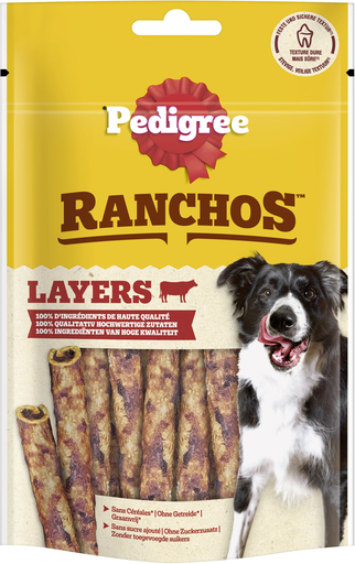 [4008429169151] PEDIGREE Ranchos Layers con Ternera 60 g