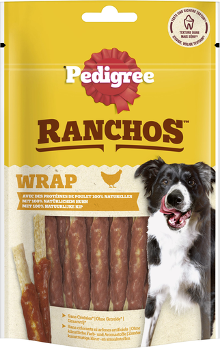 [4008429169175] PEDIGREE Dog Treats Ranchos Wrap Chicken 60 g
