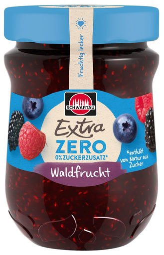 [4011800000240] SCHWARTAU EXTRA Confiture Zero Waldfrucht 280 g