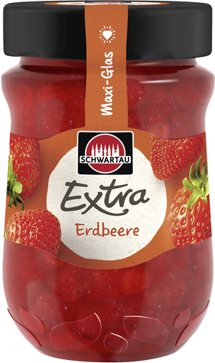 [4011800803711] SCHWARTAU EXTRA Doce de Morango 600g