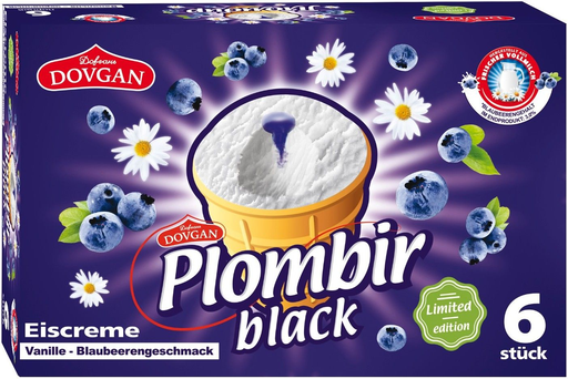 [4032549011687] PLOMBIR EISCREME Crème glacée Black 6 x 120 ml