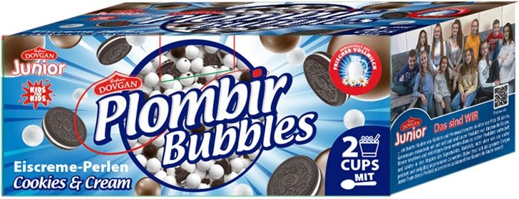PLOMBIR Bubbles Helado Cookies & Cream 200 ml