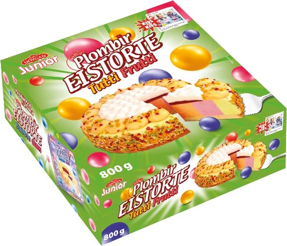 PLOMBIR Junior Tutti Frutti Ice Cream Cake 1800 ml