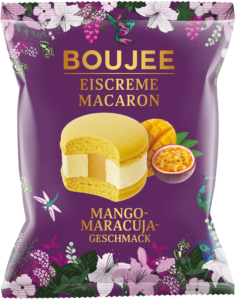 BOUJEE MACARON Mango-Passion Fruit Flavor Macarons 60 g