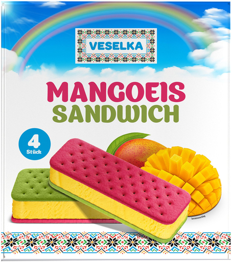 [4032549040663] PLOMBIR Veselka Sandwich Gelado 280 g