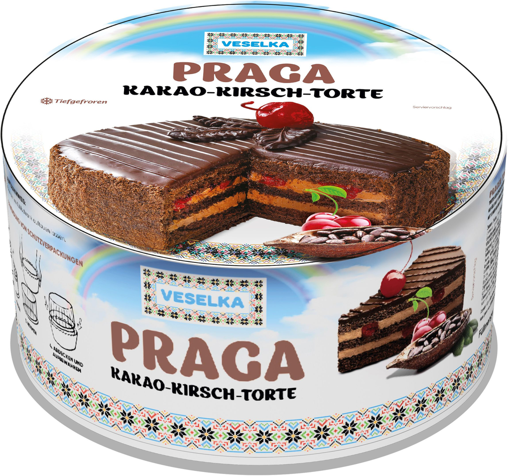 Veselka Prager Torte Cerise Gâteau Surgelé 450 g