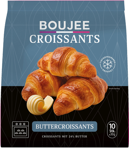 [4032549041554] BOUJEE Frozen Butter Croissants 300 g
