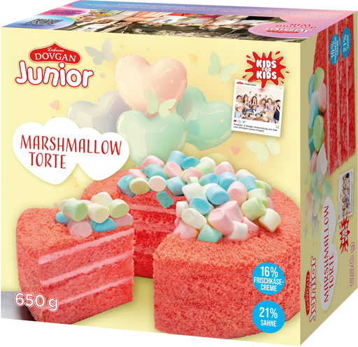 [4032549044494] DOVGAN JUNIOR Marshmallow Torte Frozen Cake 650 g