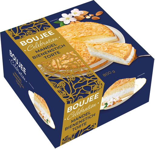 [4032549045538] BOUJEE Celebration Mandel Bienenstich Almond Cake 800 g
