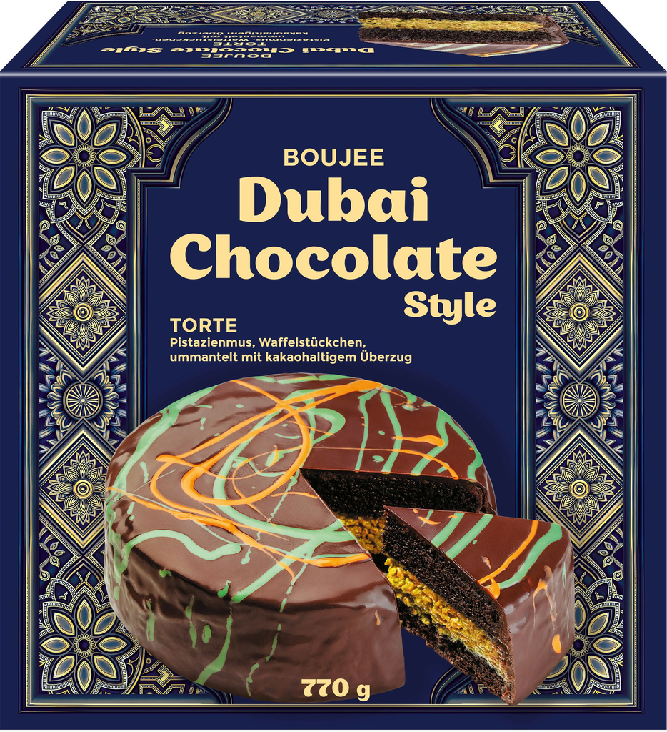 BOUJEE DUBAI Gâteau glacé Chocolate Style Torte 770 g