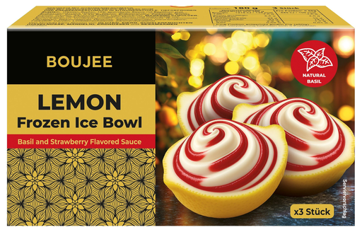 [4032549054622] BOUJEE Lemon Sorbet in Lemon Shell 3 pieces 180 g