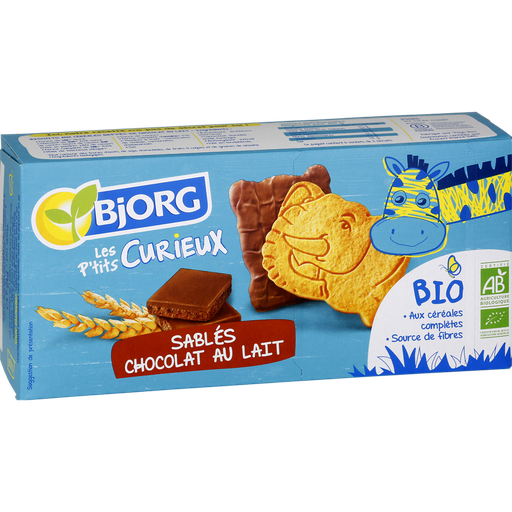 [3229820799773] BJORG Galletas de cereales con cobertura de chocolate con leche 192 g